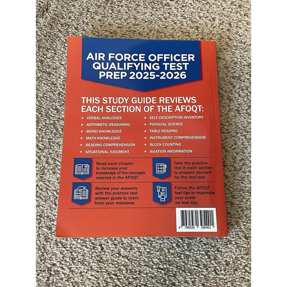 AFOQT Study Guide: Air Force Officer Qualifying Test Prep Book (2026-2027) - Picture 2 of 2